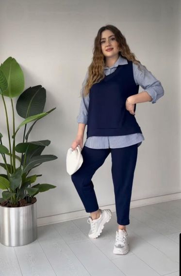 Костюм-двійка Sofia, трикотажний, oversize 079 | Зображення 5