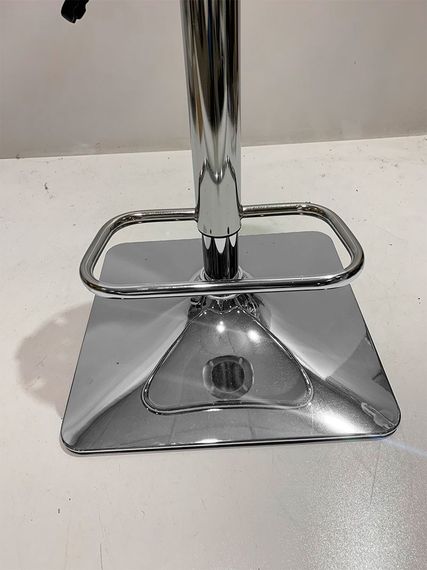 Барное кресло Jeff Bar 4-CH-Base велюр зеленый B-1036 на квадратной хромированной ножке с регулировкой высоты | Зображення 5