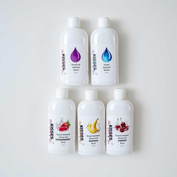 Лубрикант на водній основі Kisses Банан 200 мл. – Інтимне мастило | Зображення 4