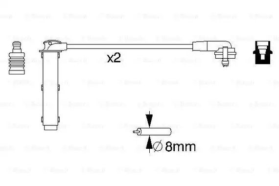 Комплект дротів запалювання FORD AUSTRALIA, BOSCH (0986356833) | Зображення 4