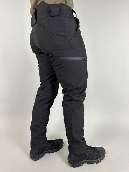 Брюки тактические штормовые демисезонные ULTIMATUM Soft Shell Черные | Зображення 1