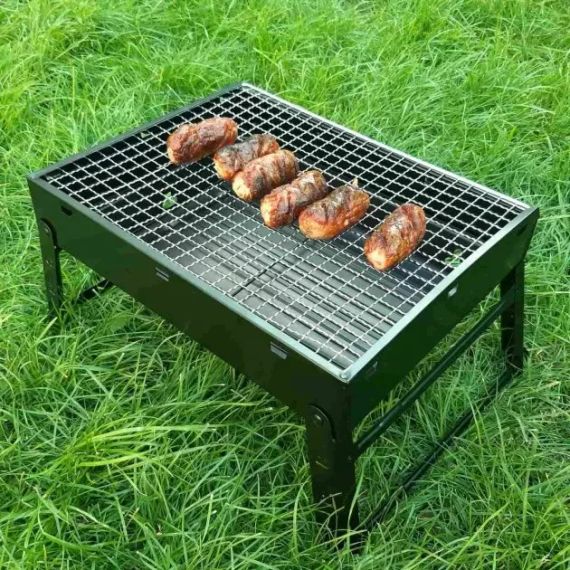 Портативний гриль TL-372 барбекю BBQ Grill Portable складний переносний мангал для дому дачі та туризму | Зображення 1