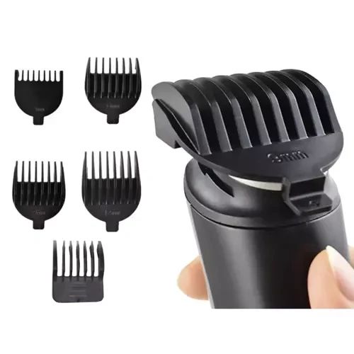 Машинка для стрижки волос и бороды Soulima 19356 | Триммер 5 в 1 с дисплеем | Зображення 6