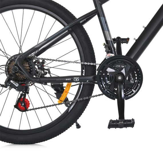 Велосипед SKD75 MTB 2605-1, 26 дюймов, стальная рама 16 Sunrun 24SP черный | Зображення 6