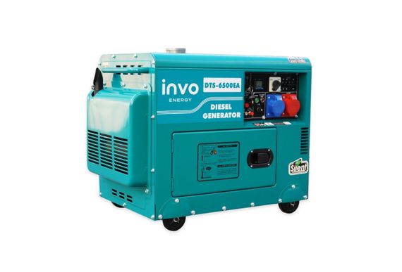 Дизельний генератор INVO DТS-6500EA у кожусі, 6/6,5кВт, 230/380В | Зображення 2