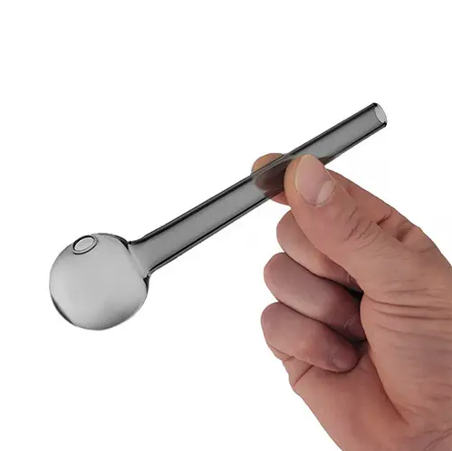 Скляна трубка Вапорайзер Oil Pipe Colored Long Grey | Зображення 2
