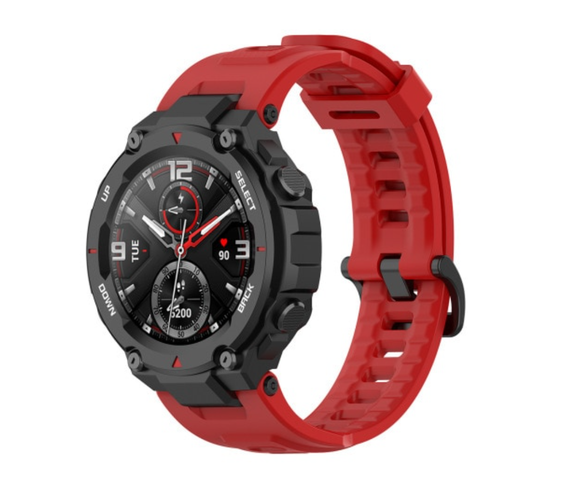Силіконовий ремінець Primolux для смарт годинника Xiaomi Amazfit T-Rex A1918 / T-Rex Pro A2013 - Red | Зображення 2