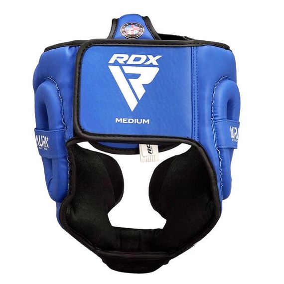 Шолом боксерський  RDX AURA PLUS T-17 Blue/Black M (капа у комплекті) | Зображення 4