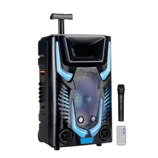 Портативная колонка XPRO GZ-8912 чемодан  30Вт, USB, SD, FM радио, Bluetooth, 1 микрофон, ДУ (MER-15720) | Зображення 3