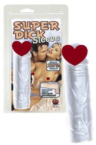 Насадка на член удлиняющая супертолстая Super Dick Sleeve Sex Aura