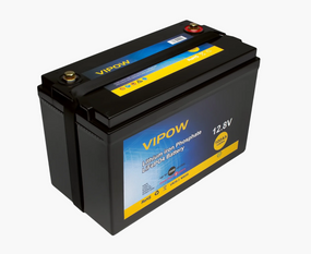 Аккумуляторная батарея Vipow LiFePO4 12.8V 100A h со встроенной ВМS платой 80A