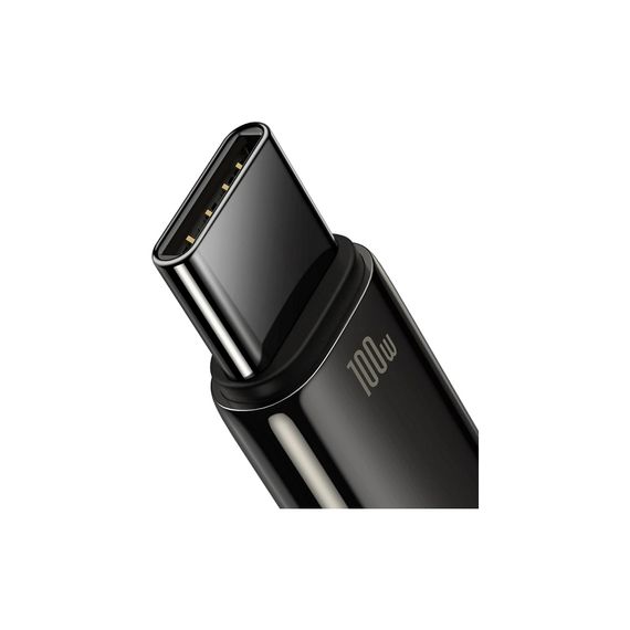Дата кабель USB 2.0 AM to USB-C 2.0m 100W black Baseus (CAWJ000101) | Зображення 1