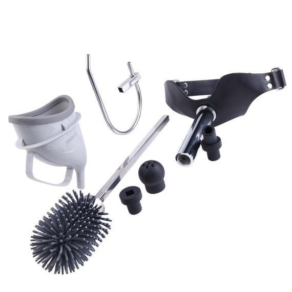 Набір для домінування LOCKINK SEVANDA Objectification Bathroom Set, маска та 4 насадки Sex Aura