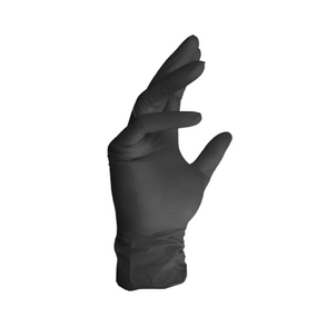 Рукавички 3809 нітрилові неопудрені одноразові р.8(M) чорний ДКГ