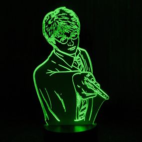 Акриловий світильник-нічник Гарі Потер зелений tty-n001571