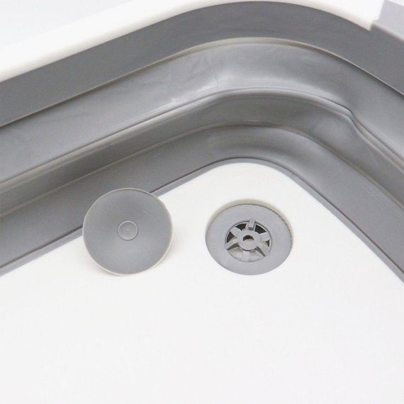 Складная разделочная доска для мытья и резки овощей 2в1, Chopping Board / Силиконовая доска-миска с клапаном | Зображення 7