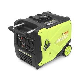 Генератор інверторний Бензиновий Genpower GBG 60IES 4.8kW (6kVA), однофазний, 230V, 50Hz, DC12V. об'єм 15.0л. витрата
