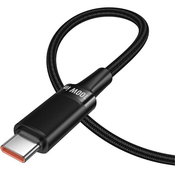 Дата кабель Hoco U153 Extreme Type-C to Type-C 100W (1.2m) Black | Зображення 4