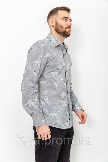 Сорочка чоловіча з принтом колір чорно-білий розміри S, M, XXXL, XXL, XL, L FA_003827 | Зображення 2