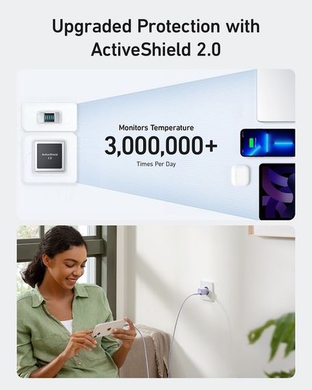 Мережевий зарядний пристрій Anker PowerPort 511 Nano III - 30W USB-C White | Зображення 4