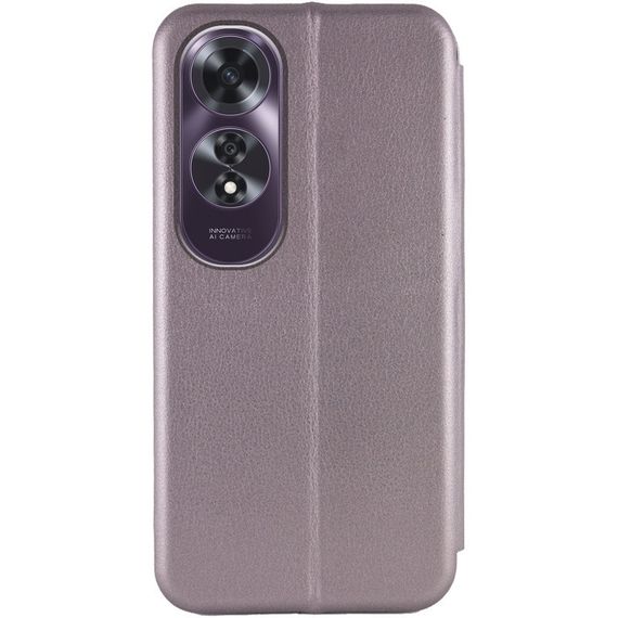 Шкіряний чохол-книжка Classy для Oppo A60 4G Сірий | Зображення 1