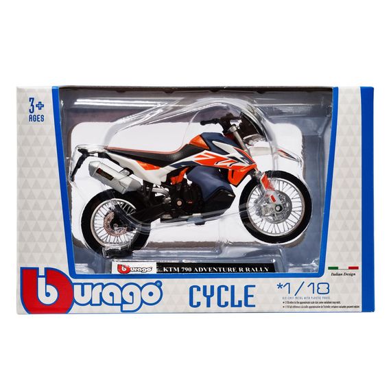 Детская модель Мотоцикла "KTM 790 ADVENTURE R RALLY" Bburago 18-51030-2 масштаб 1:18