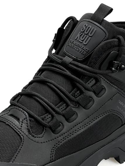 Кросівки зимові The North Face x SOUKUU Glenclyffe Fur All Black захист від морозу, ідеально для зимового сезону А4843 | Зображення 4