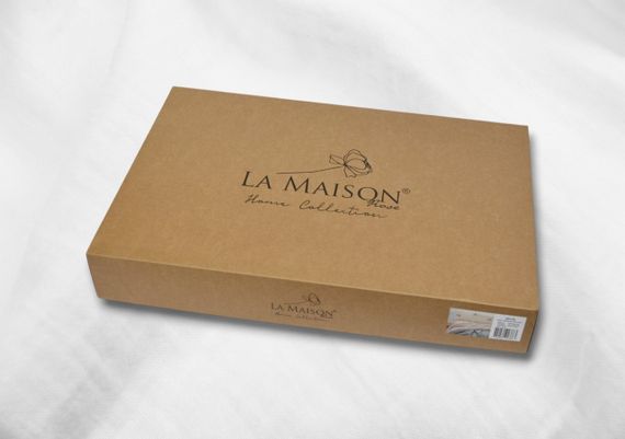 Комплект постельного белья с пледом La Maison 230×240 Selin Gul - Bej | Зображення 5