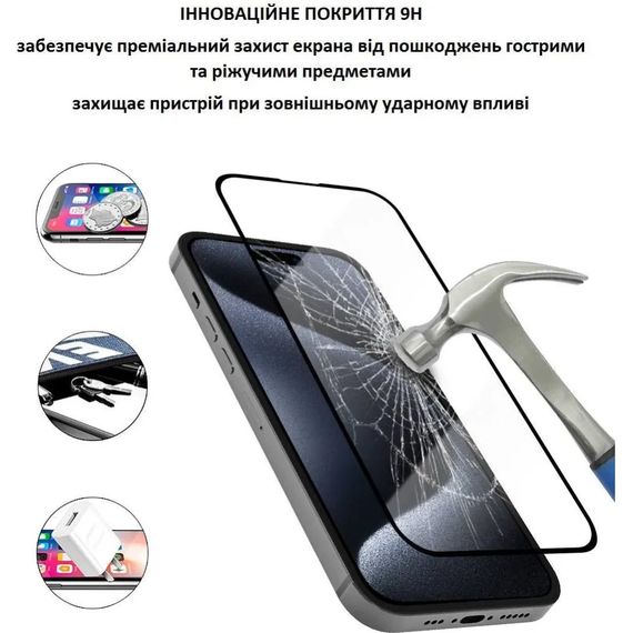 Скло захисне Lunatik Premium Tempered Glass 2.75D Black for iPhone 12/iPhone 12 Pro (793161) | Зображення 2