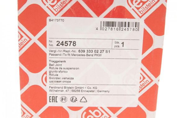 Опора кульова передня Mercedes Benz Vito W639 03- 24578 | Зображення 7