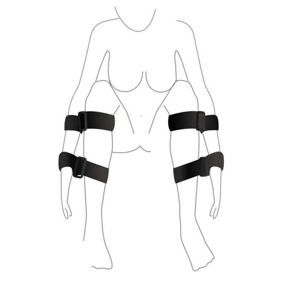 Набір для фіксації Art of Sex - BDSM Hands to feet Simple | Зображення 1