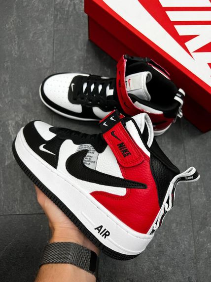 Кросівки чоловічі N-ike Air Force Mid Utility Gray Black 44 - 28 см | Зображення 6