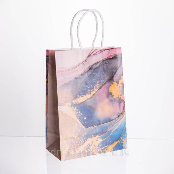 Набор подарочных пакетов из бумаги 12 шт 15×8×21 см Фиолетовый HP-10359-22V | Зображення 1