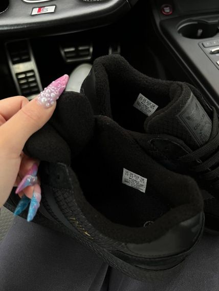 Зимові жіночі кросівки Iniki  Fleece Termo All Black Grey Stripes , В'єтнам | Зображення 7