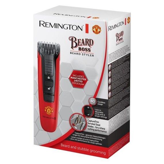 Триммер для бороды и усов Remington MB4128 BEARD BOSS, 40 мин, моющийся, 9 уст., 0.4-18 мм, красный (MB4128) | Зображення 2