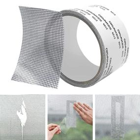 Самоклеюча стрічка для ремонту москітної сітки (2м х 5см), 1 рулон / Ремкомплект для москітної сітки