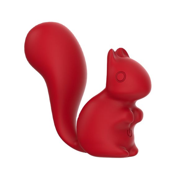 Міні-вібратор кліторальний Every Night Toys Debbie у формі білочки червоний, 10 режимів вібрації sexstyle