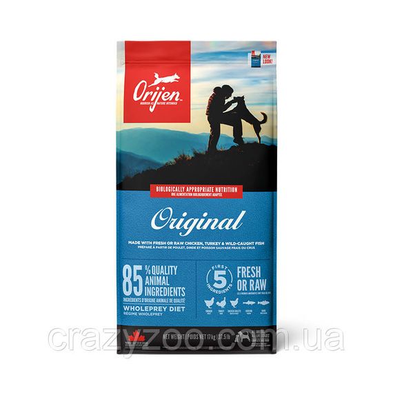 Сухой корм для щенков и собак Orijen Original с мясом и рыбой 17 кг o18217