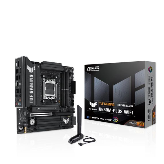 Материнcька плата ASUS TUF GAMING B850M-PLUS WIFI sAM5 B850 4xDDR5 M.2 HDMI DP Wi-Fi BT mATX 90MB1IY0-M0EAY0 | Зображення 8