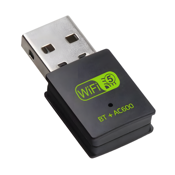 USB Wi-Fi Bluetooth адаптер 600 Mbps дводіапазонний BT5.0 2 в 1