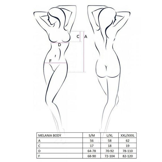 Боді MELANIA BODY black S/M - Passion | Зображення 4