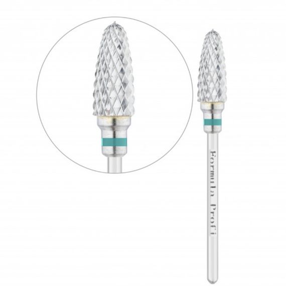 Фреза твердосплавная кукуруза зеленая Formula Profi (диаметр 6мм / рабочая часть 14,5мм) | Зображення 1