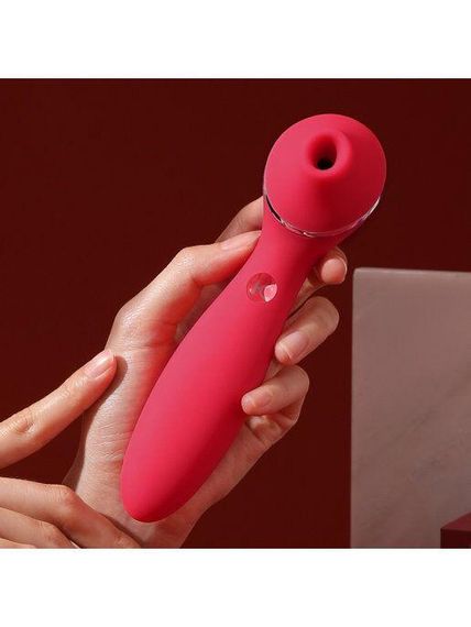 Вакуумний вібратор KisToy Polly Plus, Червоний | Зображення 4