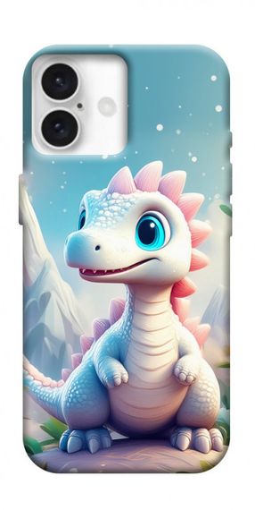 Чохол з картинкою Білий дракоша для Apple iPhone 16 Plus