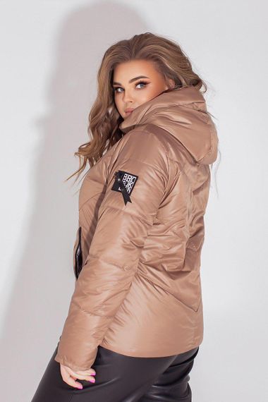 Жіноча демісезонна куртка, арт. 1008, кава | Зображення 8