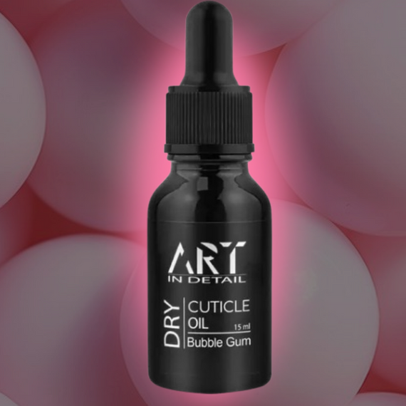 Сухое масло для кутикулы ART in detail с ароматом бабл гам 15мл | Зображення 1