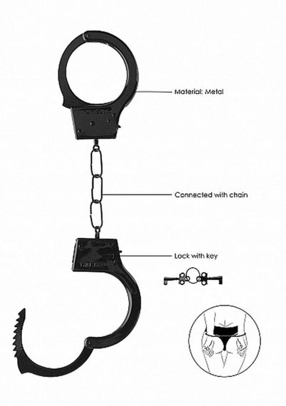 Наручники - Ouch! Beginner's Handcuffs Black Sex Aura | Зображення 5
