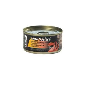 Консерви AnimAll Duo Delice для котів, паштет з качки та шматочками краба, 80 г