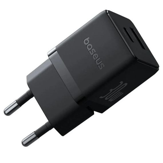 МЗП Baseus Palm Fast Charger 30W (1USB-A/1C) (P1011160A) Cluster Black | Зображення 3