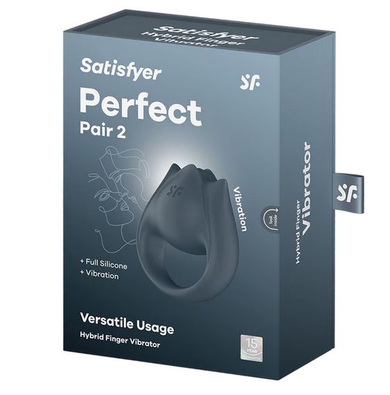 Кліторальний вібратор Satisfyer Perfect Pair 2, сірий